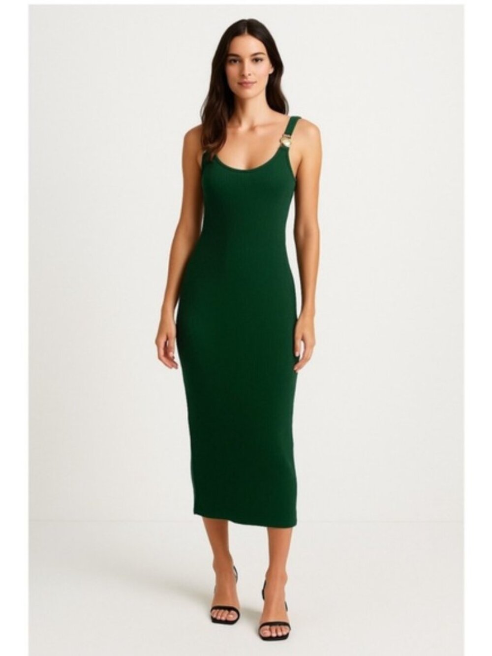 Elegant Green Midi Dress
